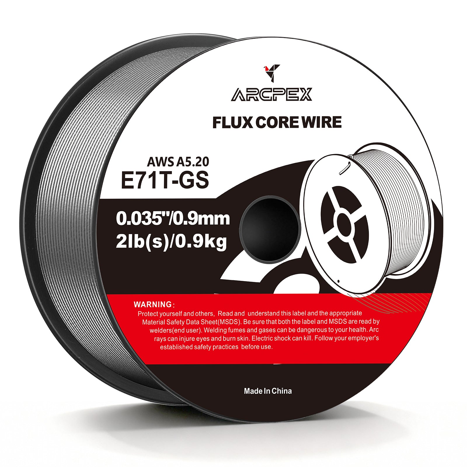 ARCPEX E71T-GS Flux Core Wire 0.030