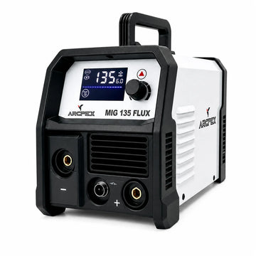 ARCPEX MIG135 FLUX 3-in-1 MIG Flux Core Welder, 110V Gasless MIG Welder, IGBT Inverter Welding Machine with MMA Lift TIG, 1kg Spool, No Gas Needed