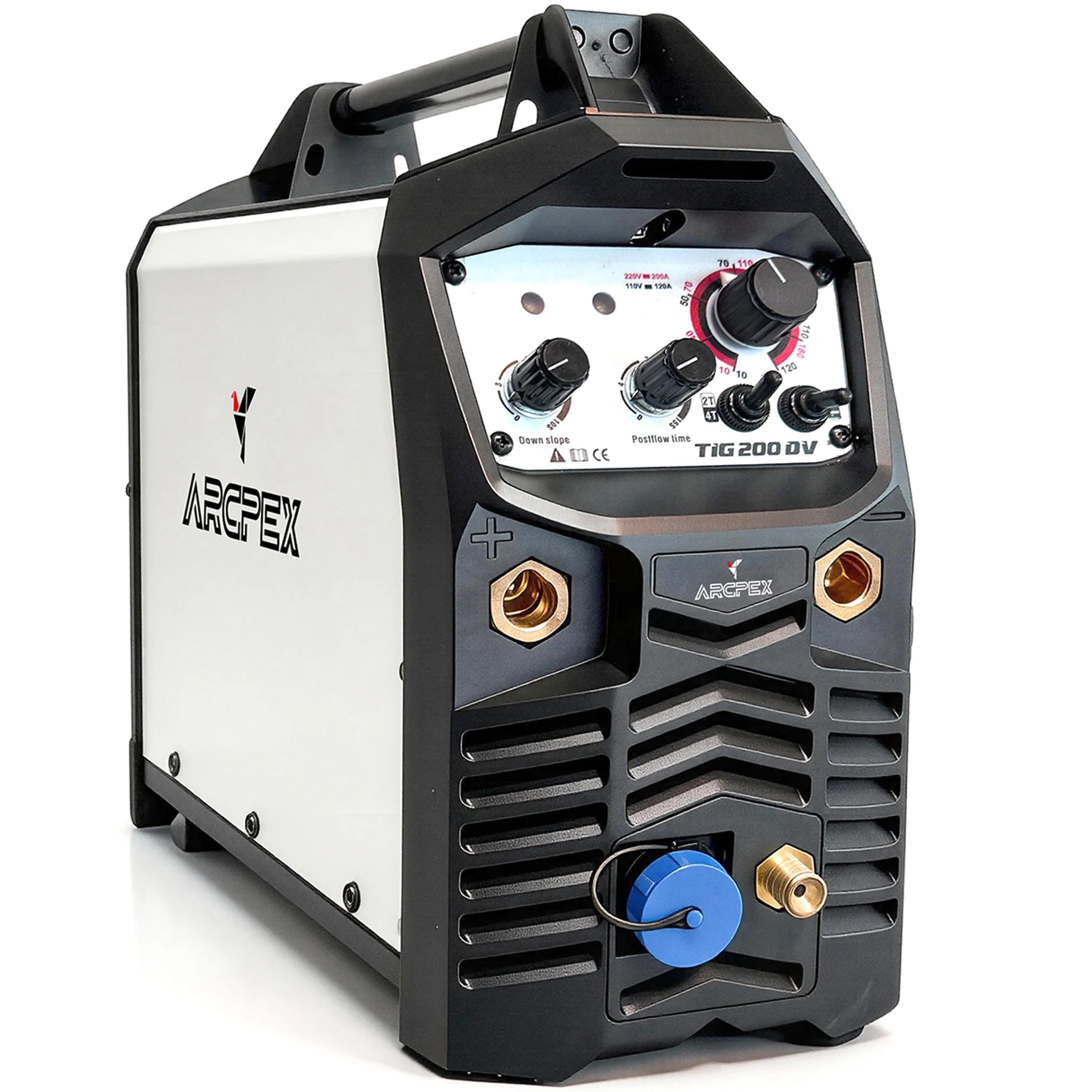 ARCPEX DC TIG200 200A DC TIG Welder | HF Start Lift TIG Stick | Steel Stainless Titanium | Dual Voltage 110V/220V Portable 11.8 lbs